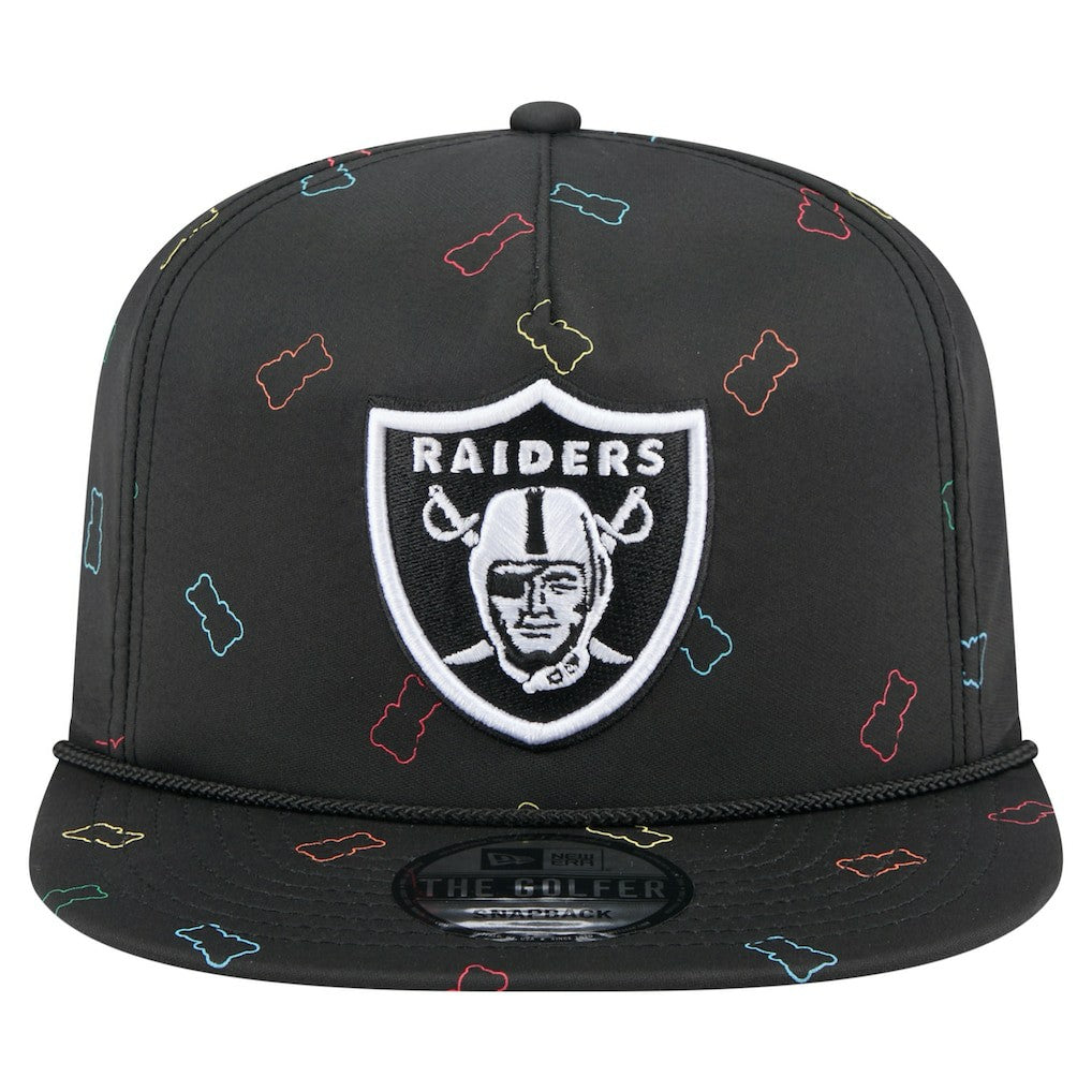 Las Vegas Raiders New Era Gummy Golfer Snapback Hat Black - NFL