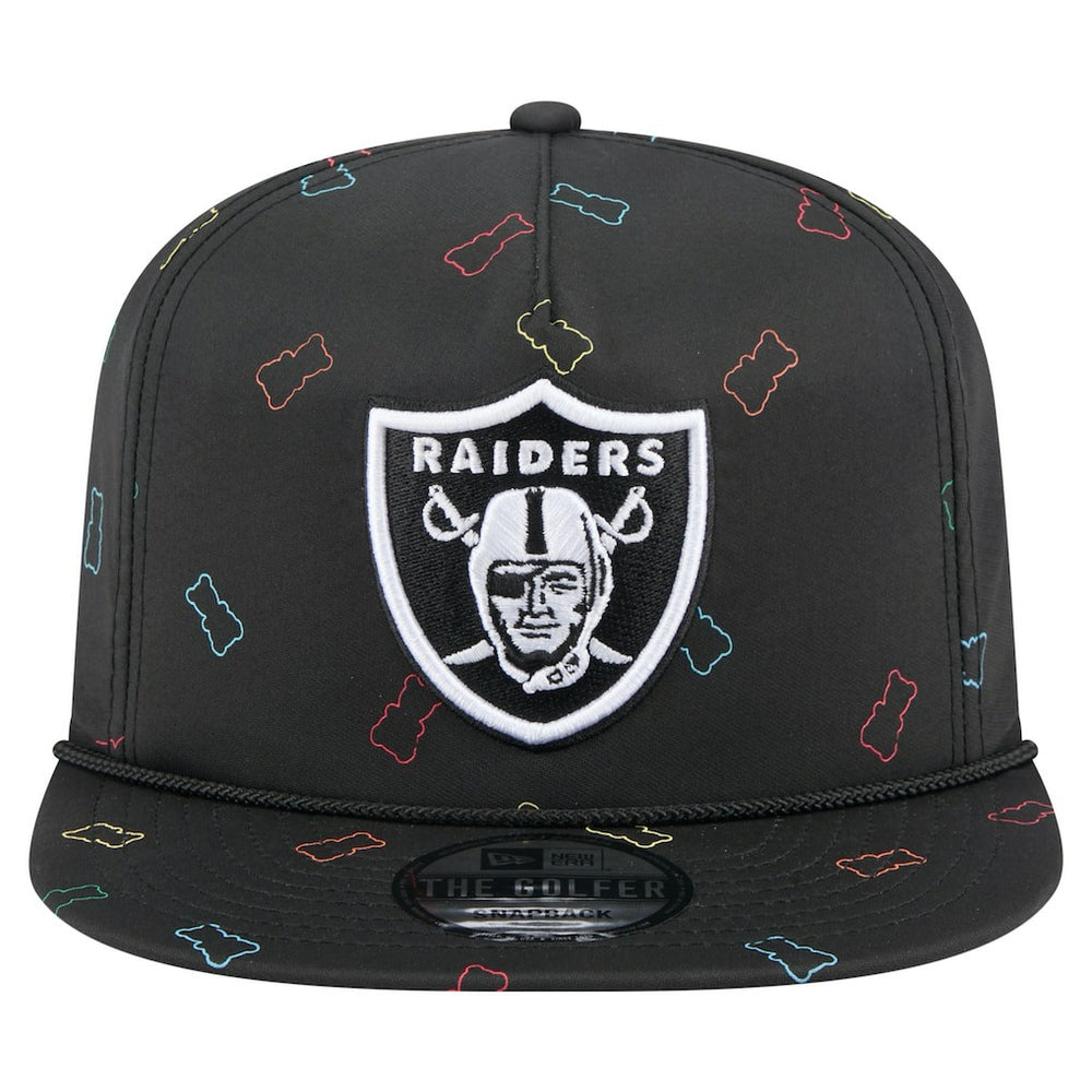 Las Vegas Raiders New Era Gummy Golfer Snapback Hat Black - NFL