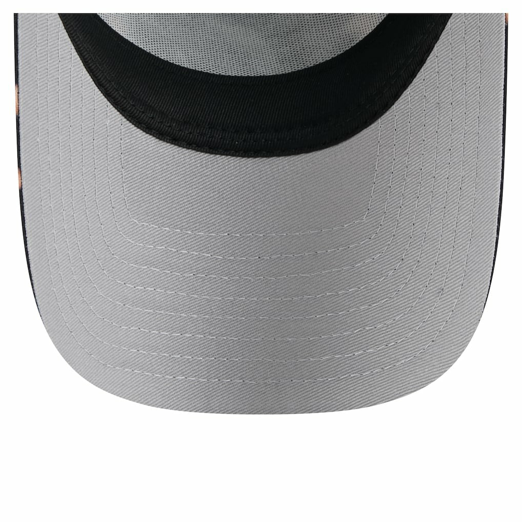 Miami Dolphins New Era Bleached 9FORTY A-Frame Adjustable Hat Black - NFL