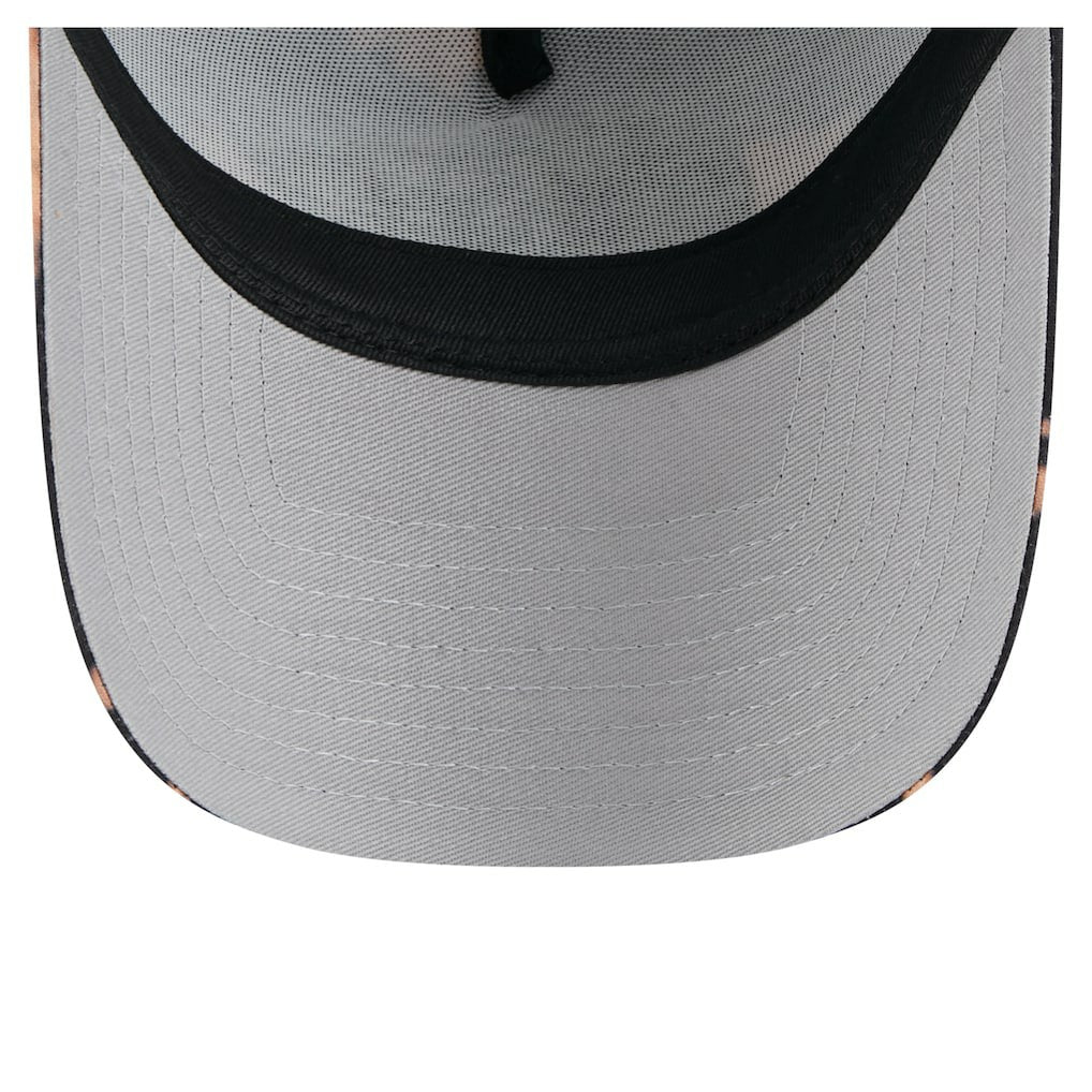 Kansas City Chiefs New Era Bleached 9FORTY A-Frame Adjustable Hat Black - NFL