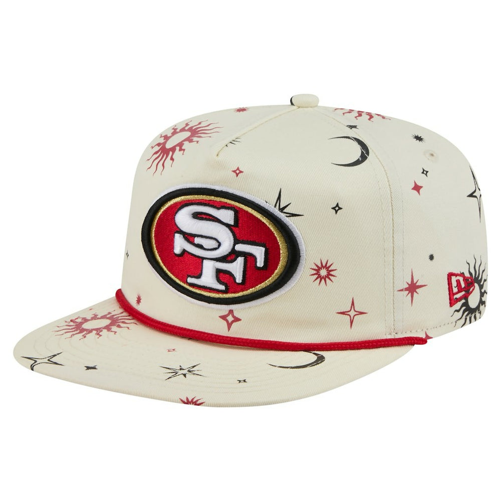 San Francisco 49ers New Era Celestial Golfer Snapback Hat Cream - NFL