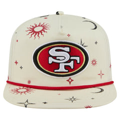San Francisco 49ers New Era Celestial Golfer Snapback Hat Cream - NFL