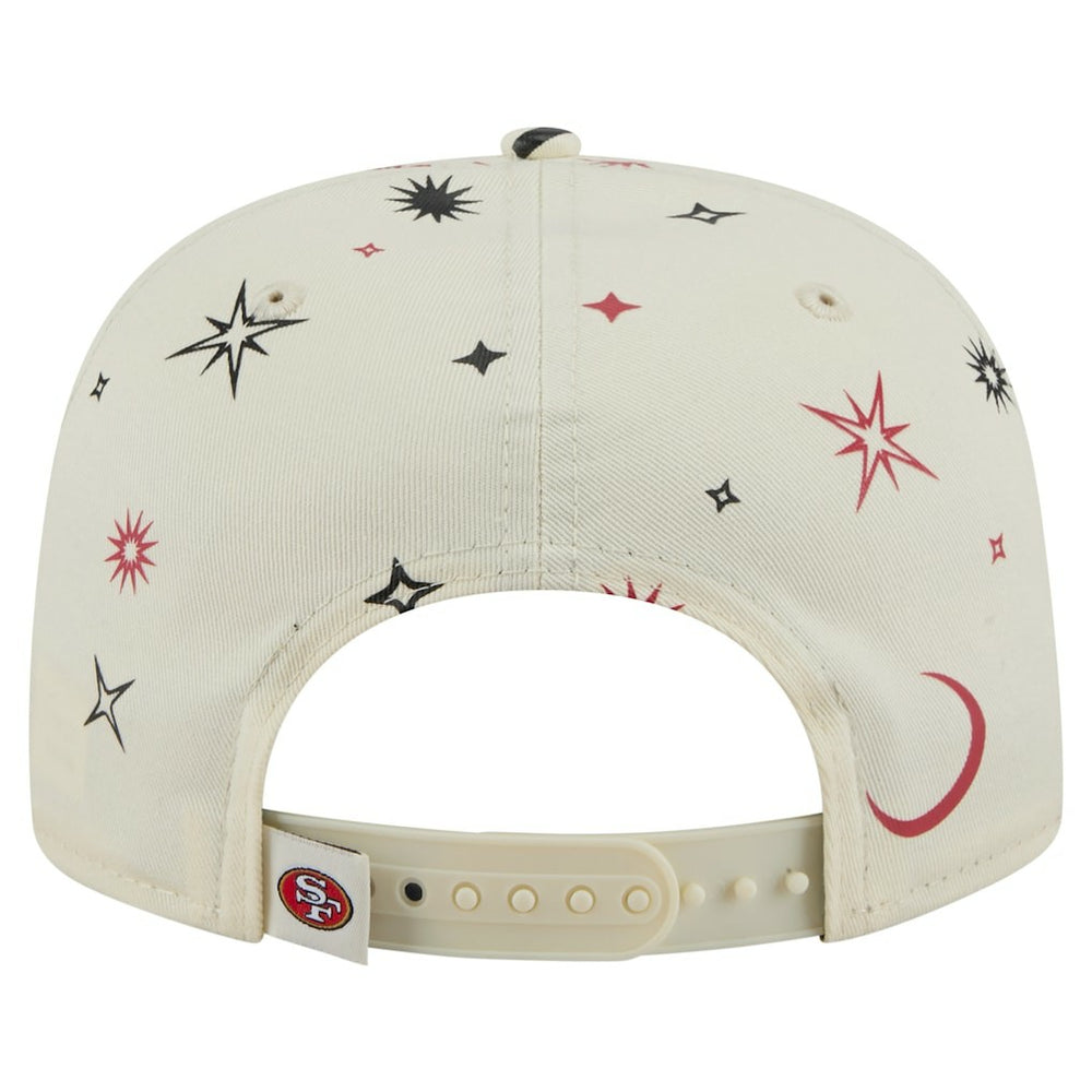 San Francisco 49ers New Era Celestial Golfer Snapback Hat Cream - NFL