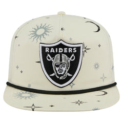 Las Vegas Raiders New Era Celestial Golfer Snapback Hat Cream - NFL