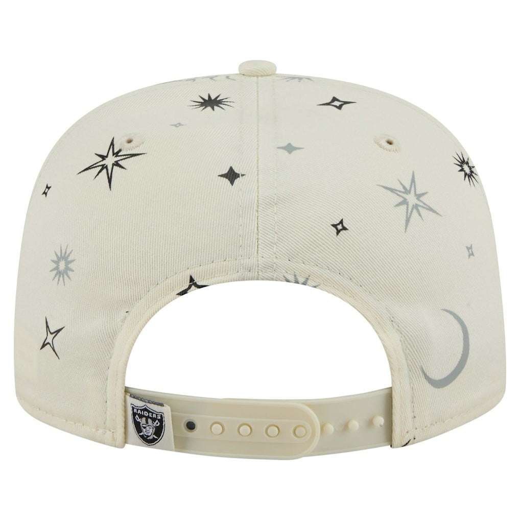Las Vegas Raiders New Era Celestial Golfer Snapback Hat Cream - NFL