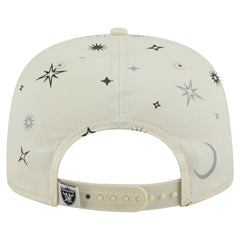Las Vegas Raiders New Era Celestial Golfer Snapback Hat Cream - NFL