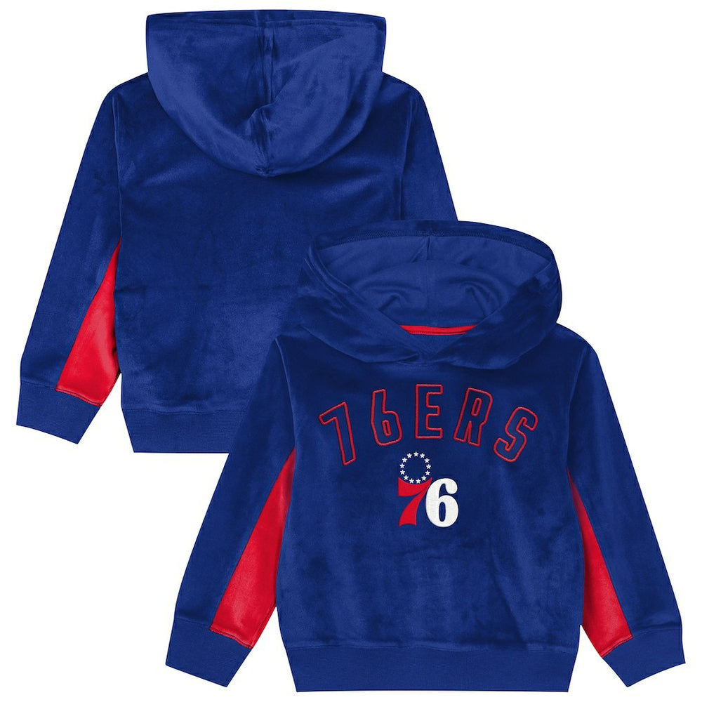 NBA - Philadelphia 76ers Outerstuff Preschool Velour Hoodie - Royal