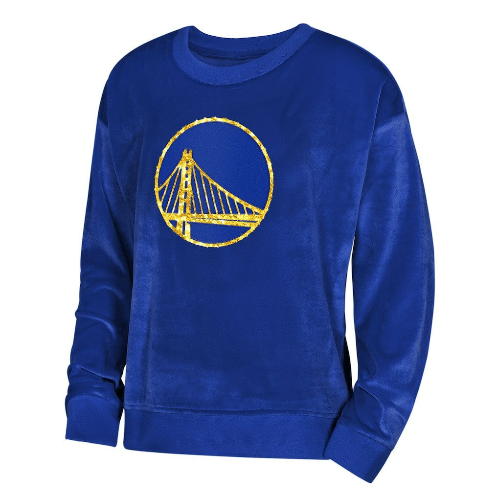 NBA - Golden State Warriors Outerstuff Youth Girls Step Back Sweatshirt - Royal