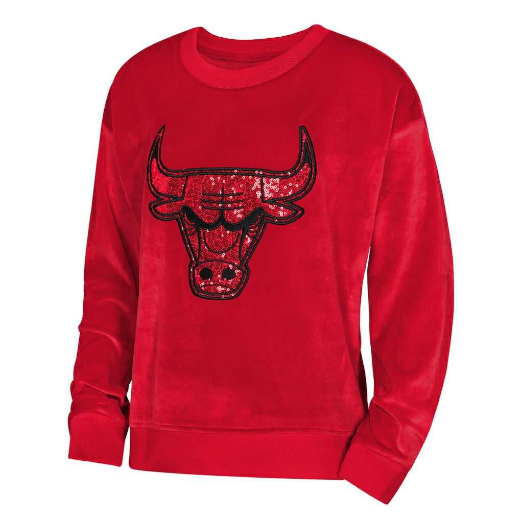 NBA - Chicago Bulls Outerstuff Youth Girls Step Back Sweatshirt - Red