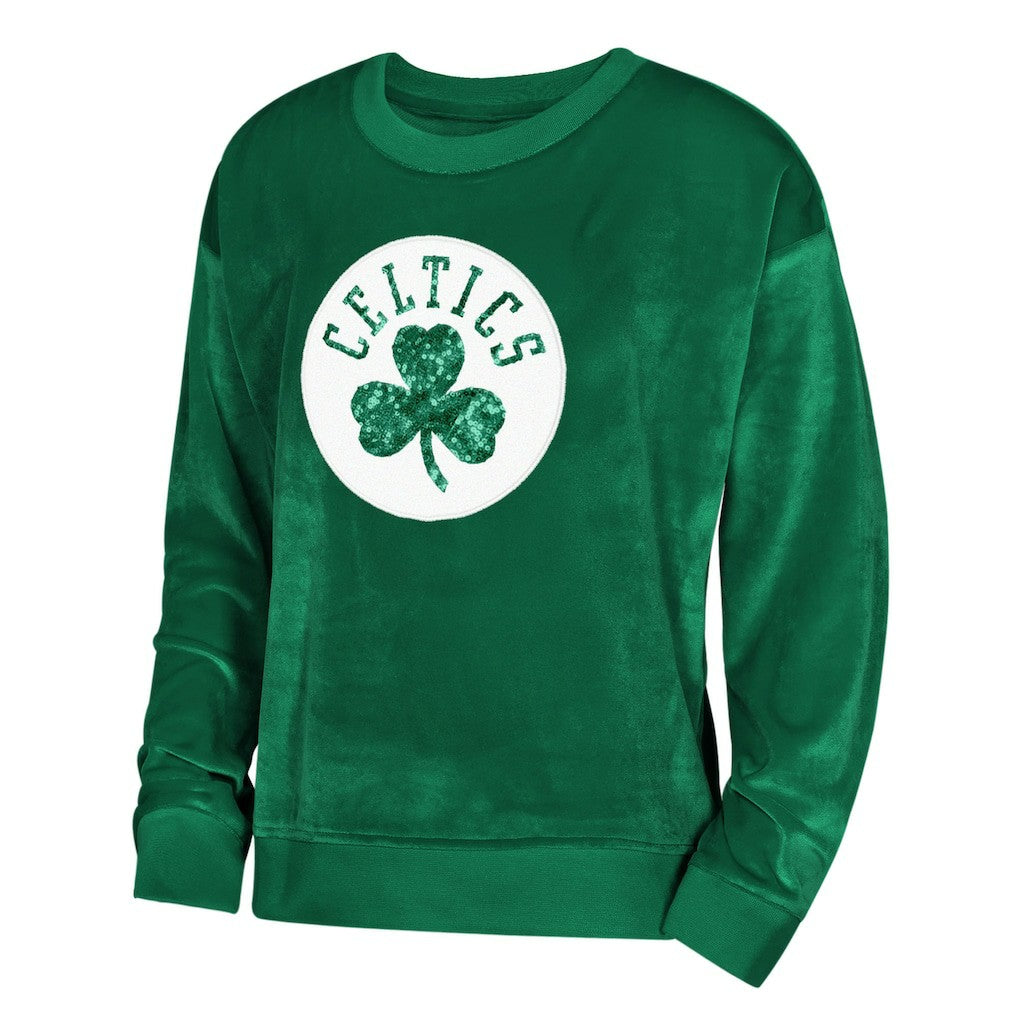 NBA - Boston Celtics Outerstuff Youth Girls Step Back Sweatshirt - Kelly Green