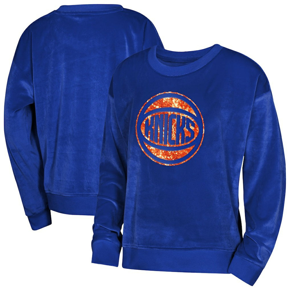 NBA - New York Knicks Outerstuff Youth Girls Step Back Sweatshirt - Blue