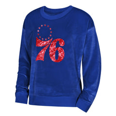 NBA - Philadelphia 76ers Outerstuff Youth Girls Step Back Sweatshirt - Royal