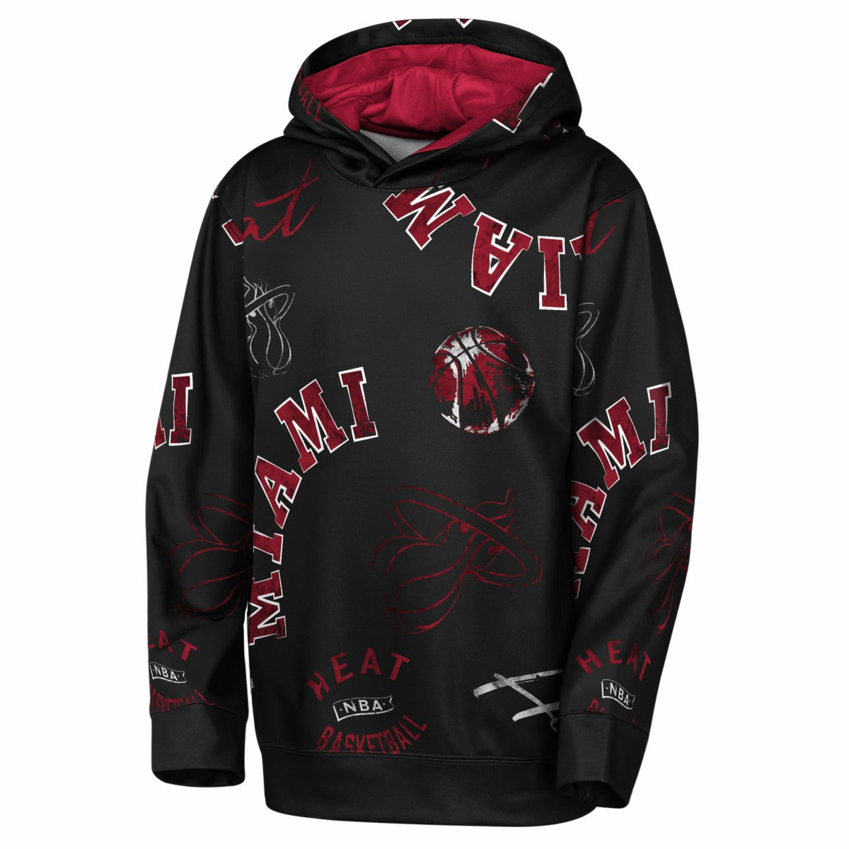 NBA - Miami Heat Outerstuff Youth Moving Violation Hoodie - Black