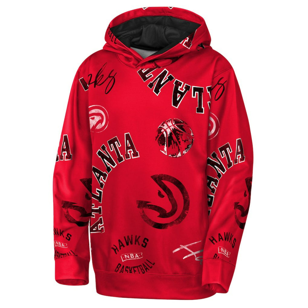 NBA - Atlanta Hawks Outerstuff Youth Moving Violation Hoodie - Red