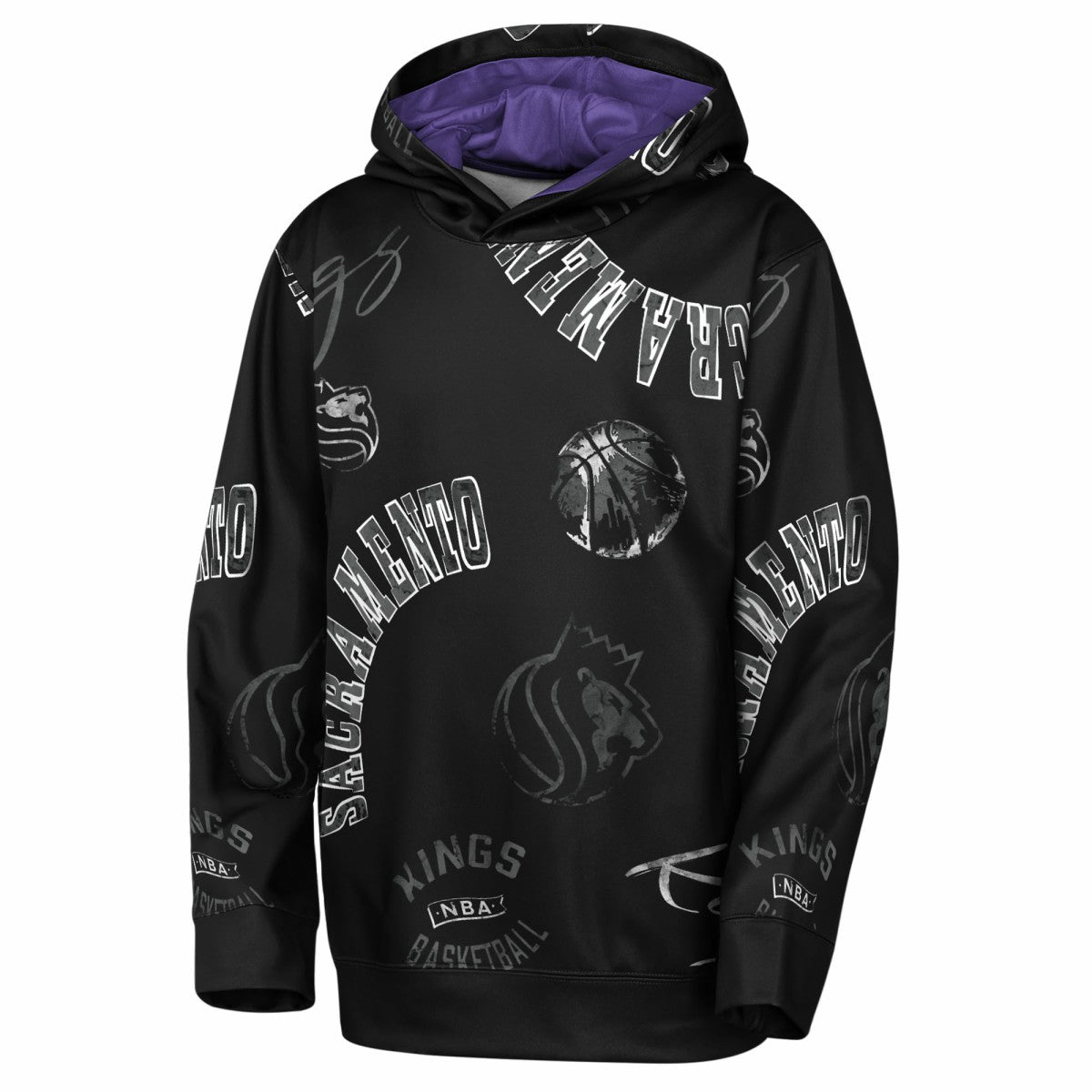 NBA - Sacramento Kings Outerstuff Youth Moving Violation Hoodie - Black
