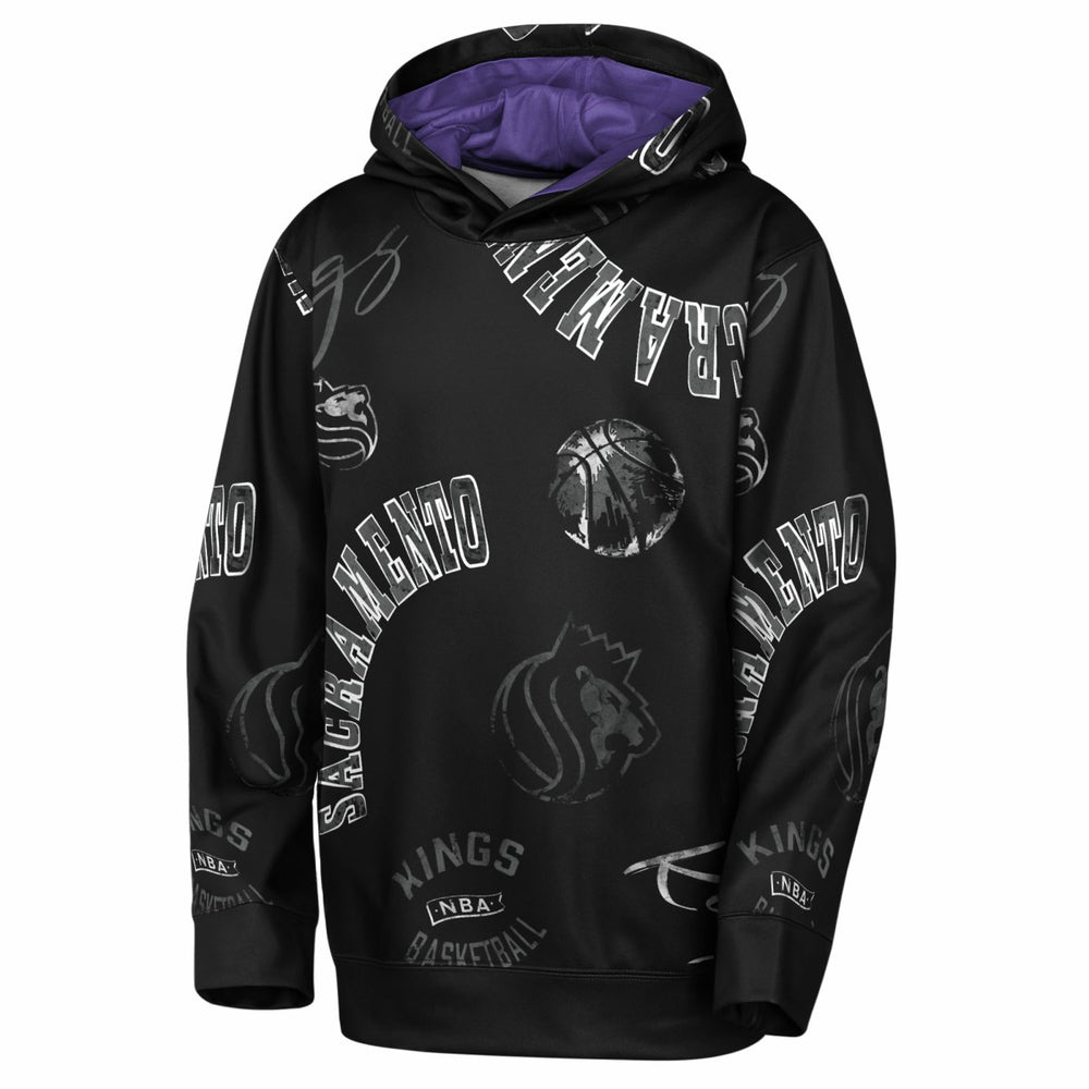 NBA - Sacramento Kings Outerstuff Youth Moving Violation Hoodie - Black