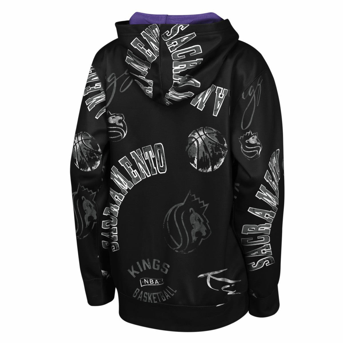 NBA - Sacramento Kings Outerstuff Youth Moving Violation Hoodie - Black