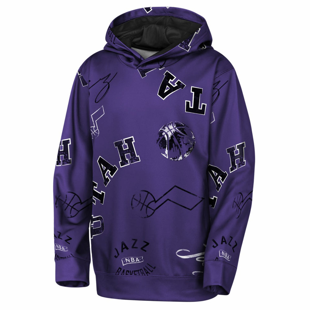 NBA - Utah Jazz Outerstuff Youth Moving Violation Hoodie - Purple