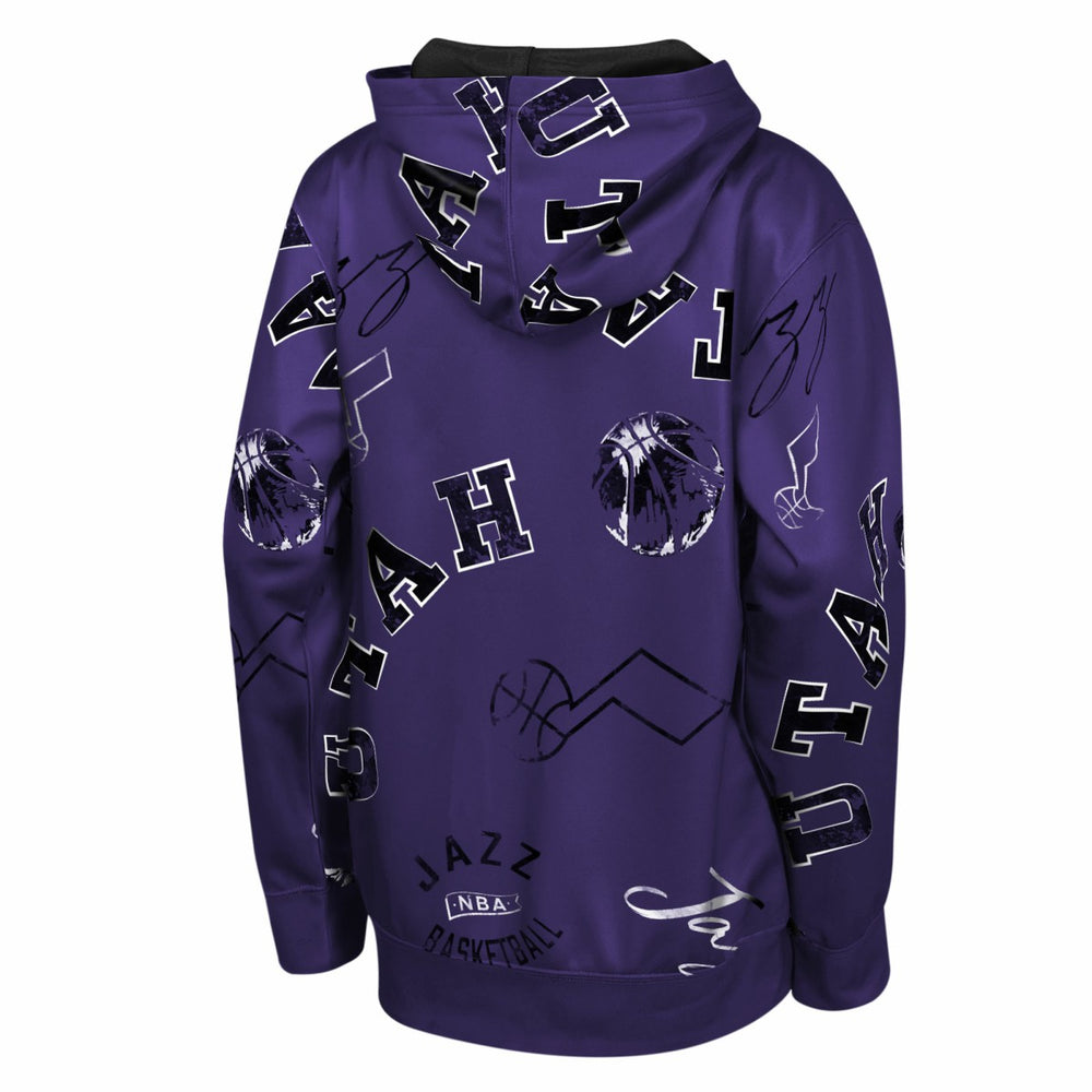 NBA - Utah Jazz Outerstuff Youth Moving Violation Hoodie - Purple