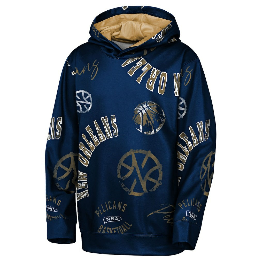 NBA - New Orleans Pelicans Outerstuff Youth Moving Violation Hoodie - Navy