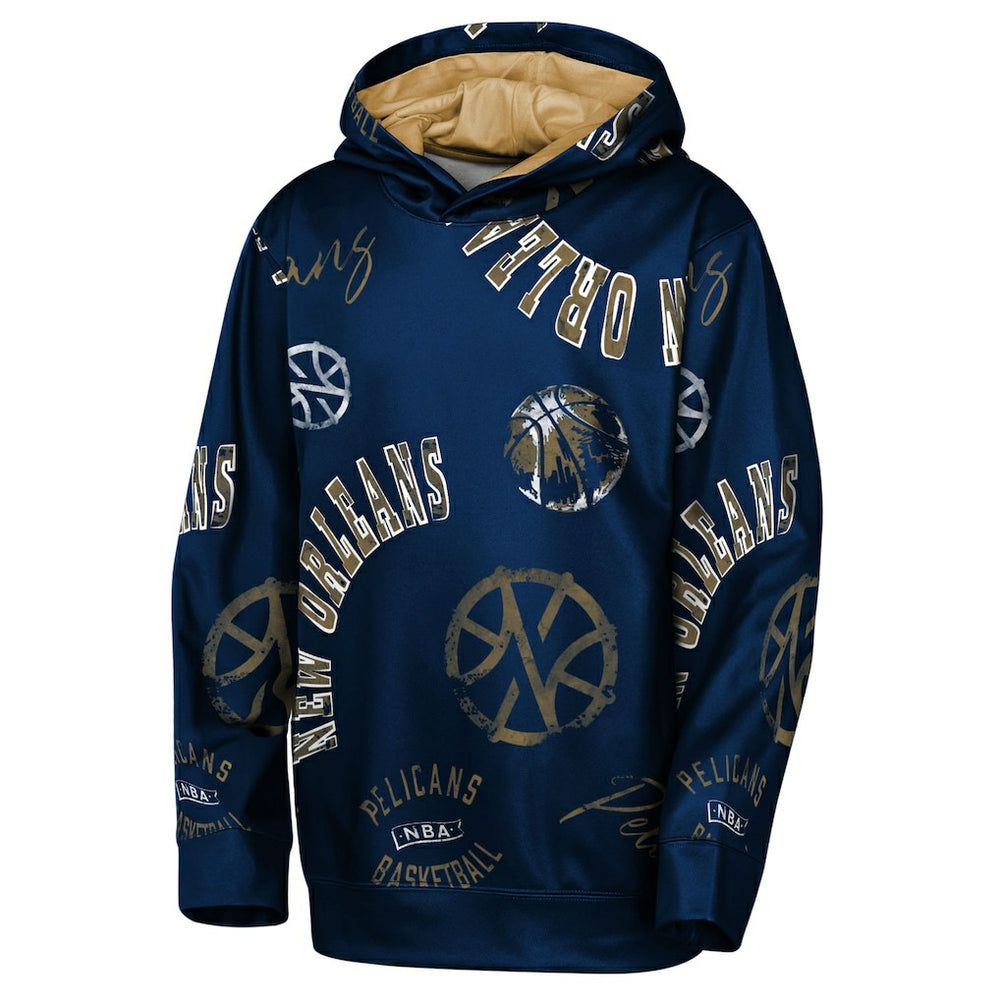 NBA - New Orleans Pelicans Outerstuff Youth Moving Violation Hoodie - Navy