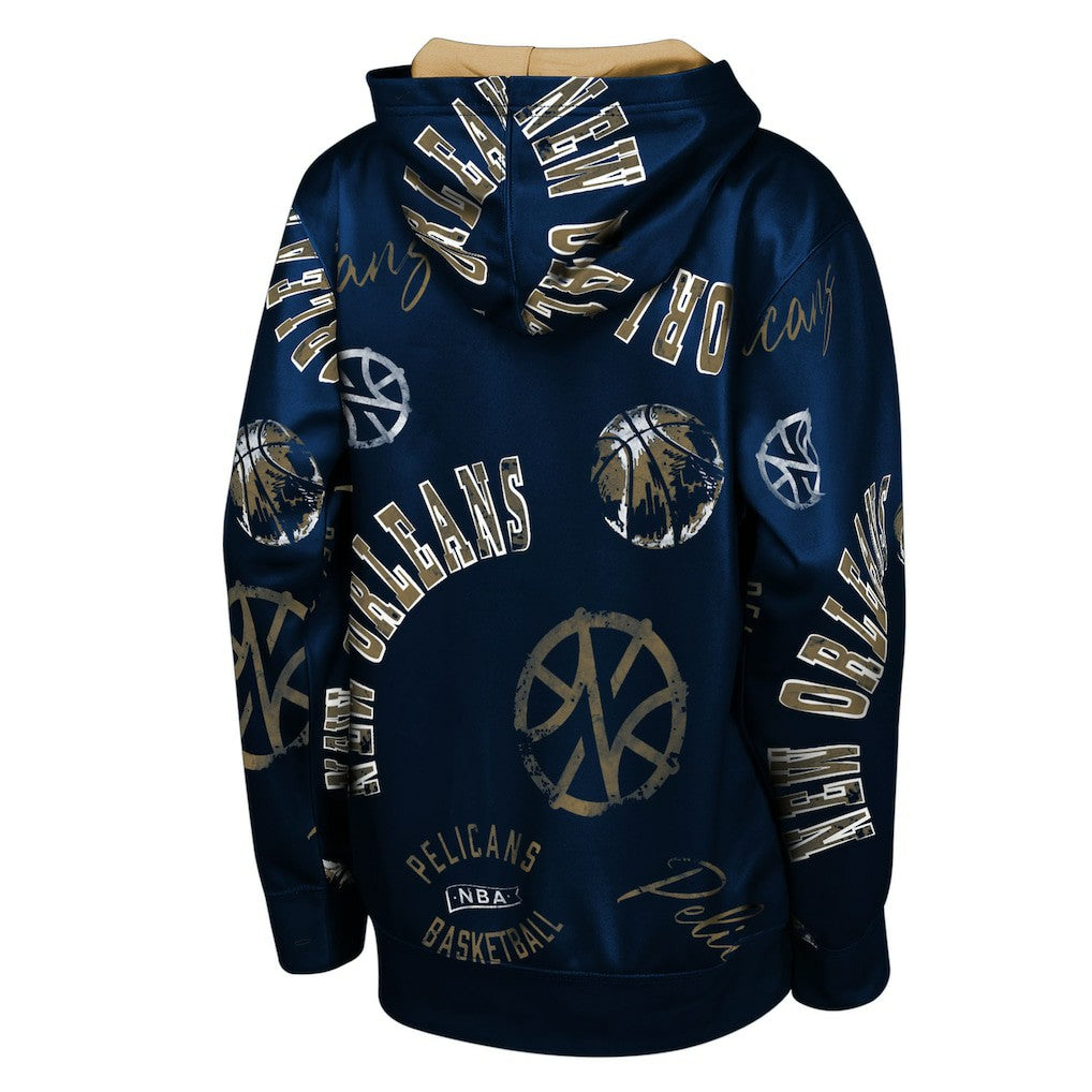 NBA - New Orleans Pelicans Outerstuff Youth Moving Violation Hoodie - Navy