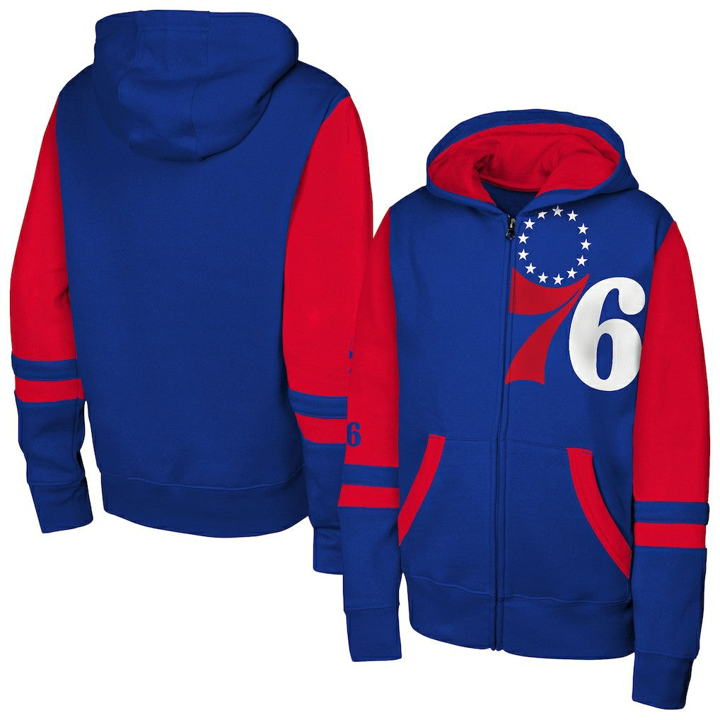 NBA - Philadelphia 76ers Outerstuff Youth Straight to the League Full-Zip Hoodie - Royal
