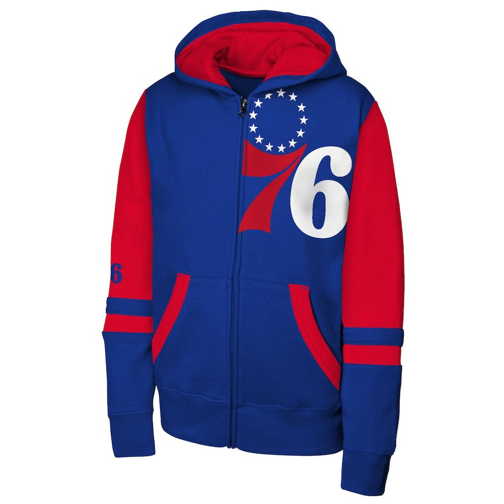 NBA - Philadelphia 76ers Outerstuff Youth Straight to the League Full-Zip Hoodie - Royal