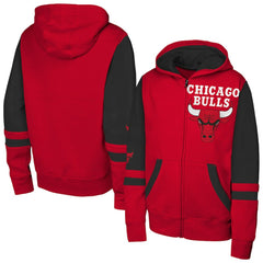 NBA - Chicago Bulls Outerstuff Youth Straight to the League Full-Zip Hoodie - Red