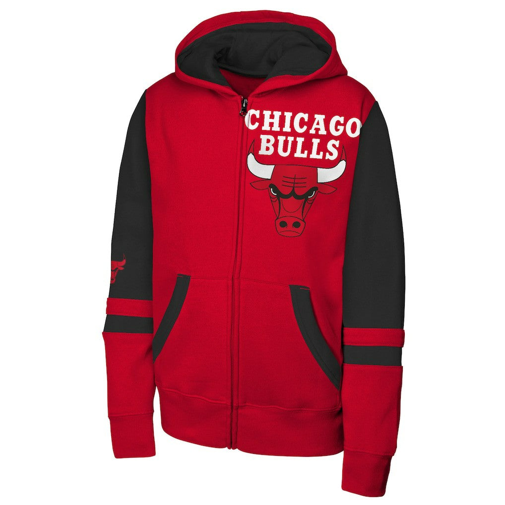 NBA - Chicago Bulls Outerstuff Youth Straight to the League Full-Zip Hoodie - Red