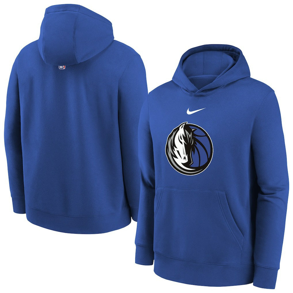 Nike - Dallas Mavericks Youth 2025/26 Club Fleece Hoodie - Blue