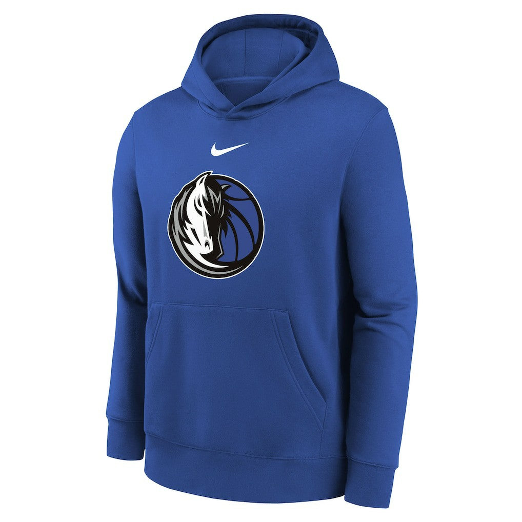 Nike - Dallas Mavericks Youth 2025/26 Club Fleece Hoodie - Blue