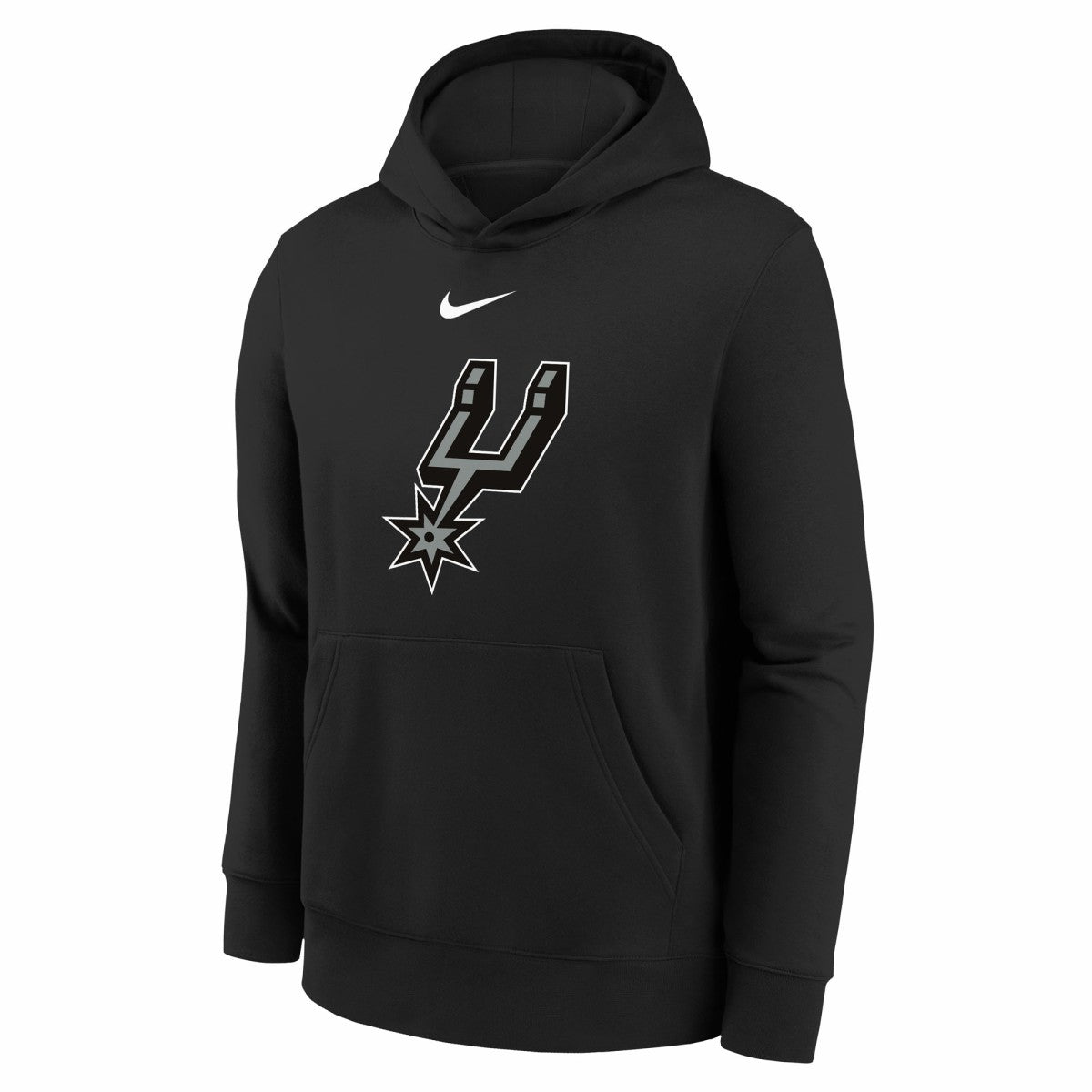 Nike - San Antonio Spurs Youth 2025/26 Club Fleece Hoodie - Black