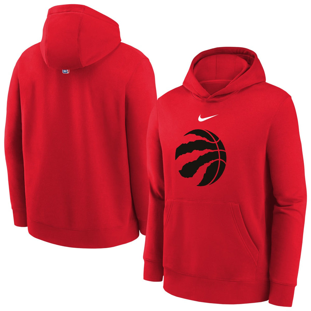 Nike - Toronto Raptors Youth 2025/26 Club Fleece Hoodie - Red