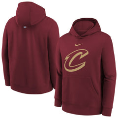 Nike - Cleveland Cavaliers Youth 2025/26 Club Fleece Hoodie - Wine