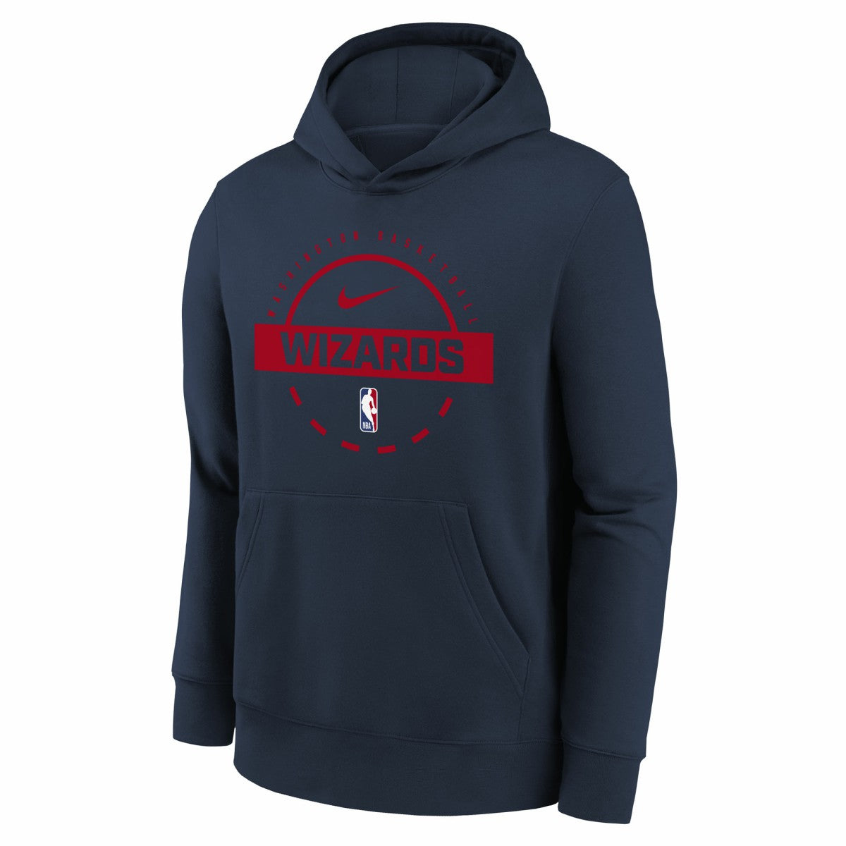Nike - Washington Wizards Youth 2025/26 Club Fleece Practice Hoodie - Navy