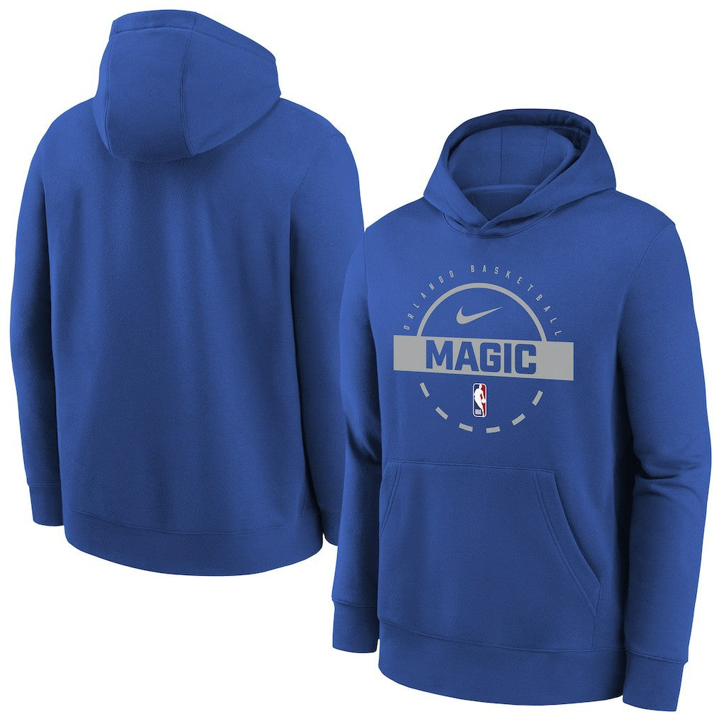 Nike - Orlando Magic Youth 2025/26 Club Fleece Practice Hoodie - Blue