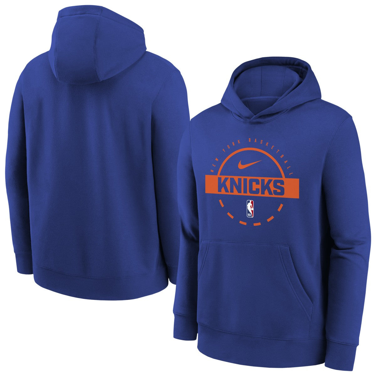 Nike - New York Knicks Youth 2025/26 Club Fleece Practice Hoodie - Blue