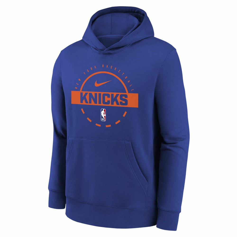 Nike - New York Knicks Youth 2025/26 Club Fleece Practice Hoodie - Blue