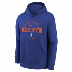 Nike - New York Knicks Youth 2025/26 Club Fleece Practice Hoodie - Blue