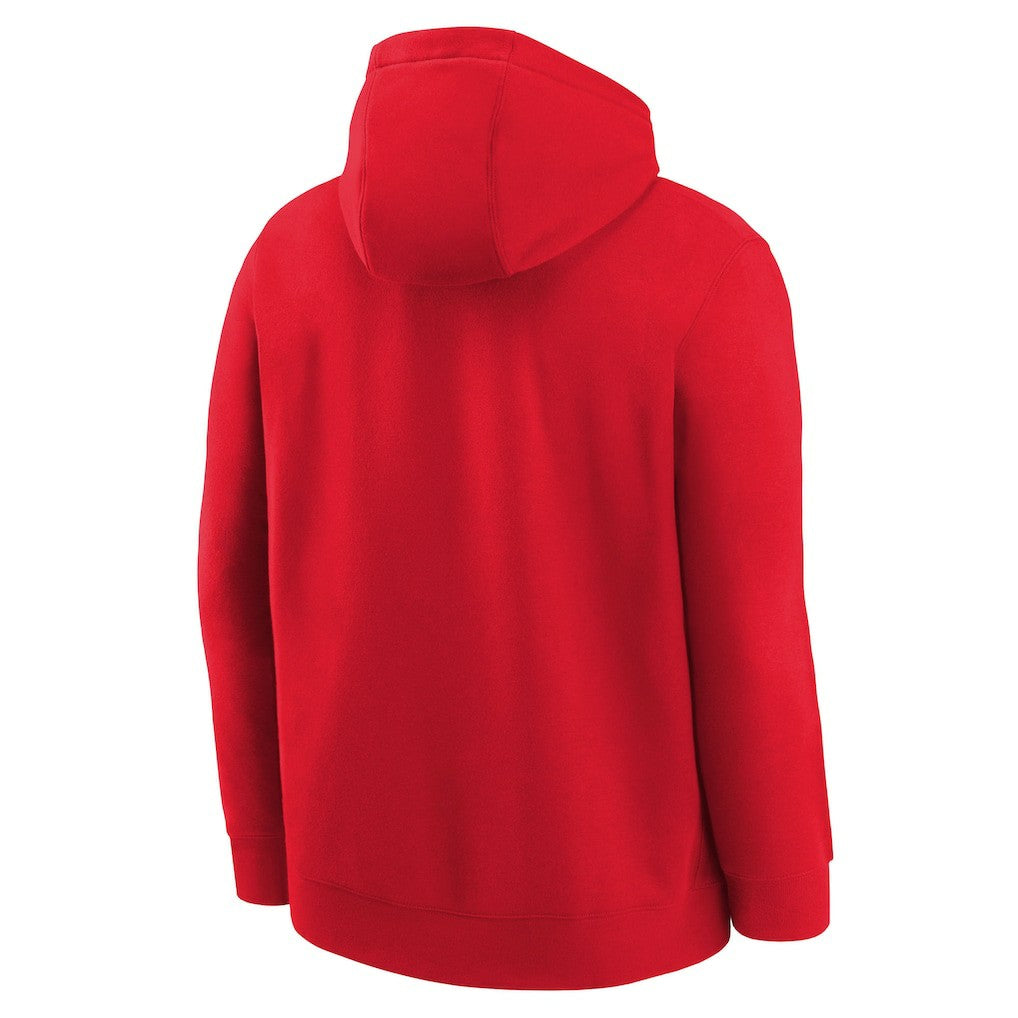 Nike - Chicago Bulls Youth 2025/26 Club Fleece Practice Hoodie - Red