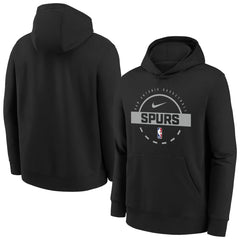 Nike - San Antonio Spurs Youth 2025/26 Club Fleece Practice Hoodie - Black