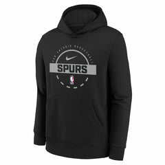 Nike - San Antonio Spurs Youth 2025/26 Club Fleece Practice Hoodie - Black