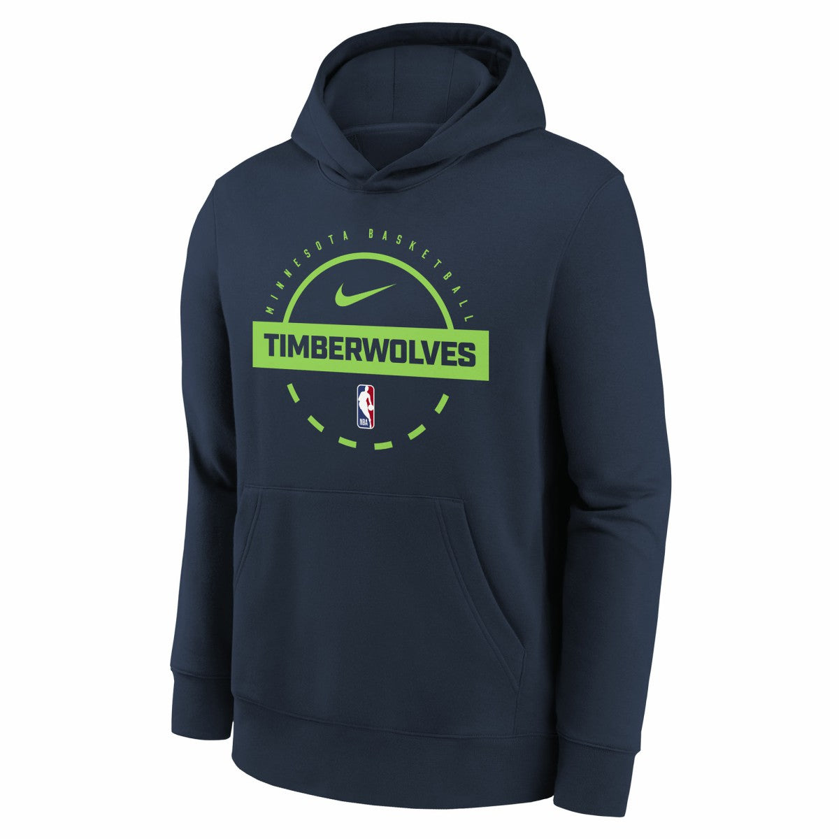 Nike - Minnesota Timberwolves Youth 2025/26 Club Fleece Practice Hoodie - Navy