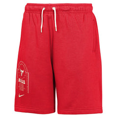 Nike - Chicago Bulls Youth Courtside Club Fleece Shorts - Red