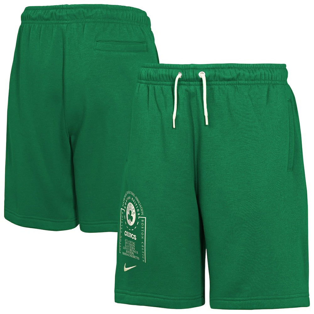 Nike - Boston Celtics Youth Courtside Club Fleece Shorts - Kelly Green