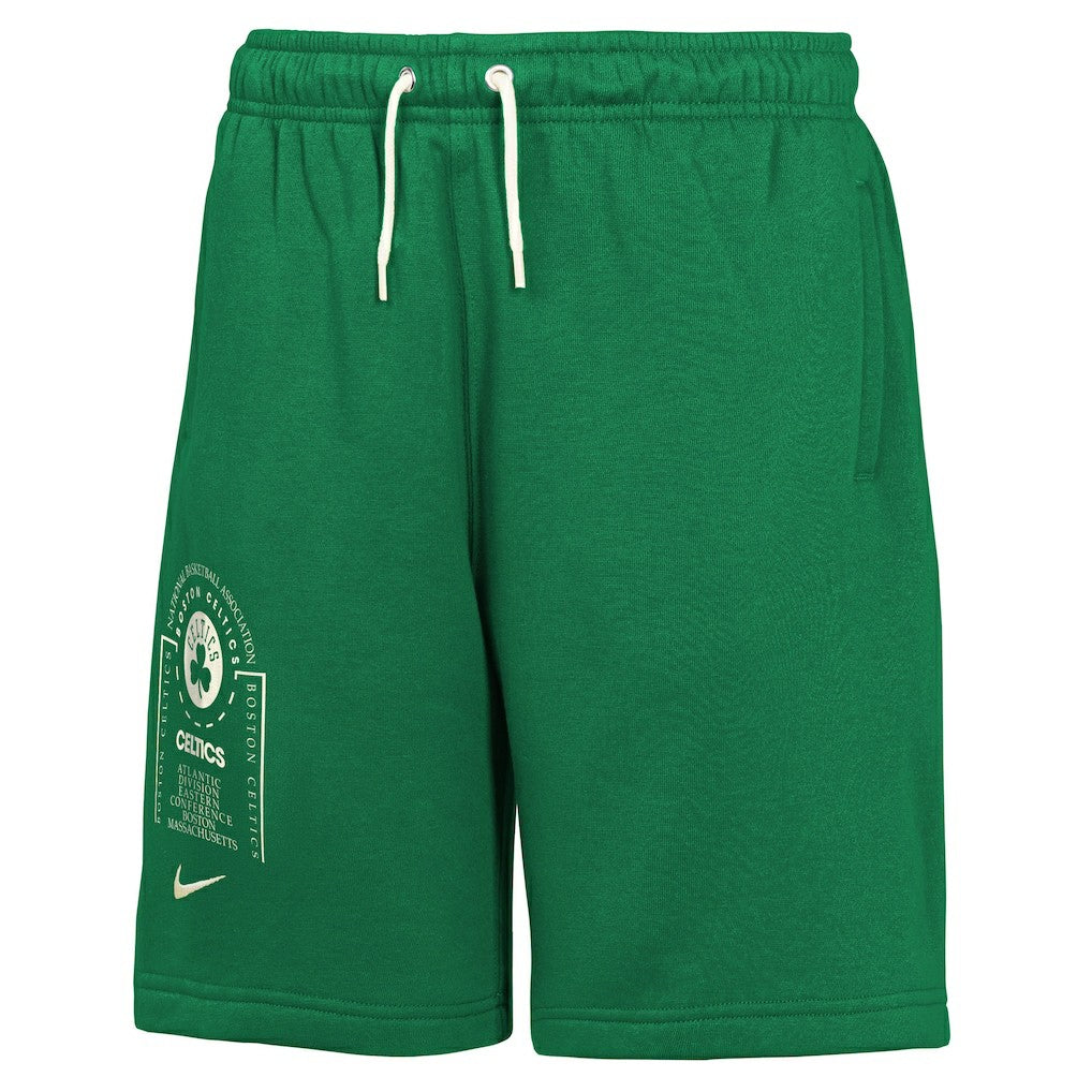 Nike - Boston Celtics Youth Courtside Club Fleece Shorts - Kelly Green