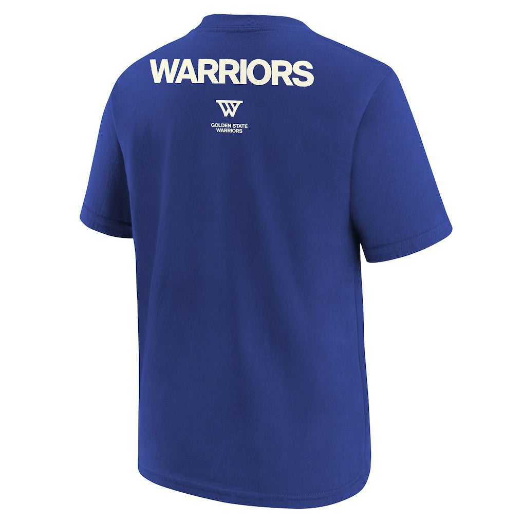 NBA - Golden State Warriors Jordan Brand Youth Courtside Statement 85 T-Shirt - Blue