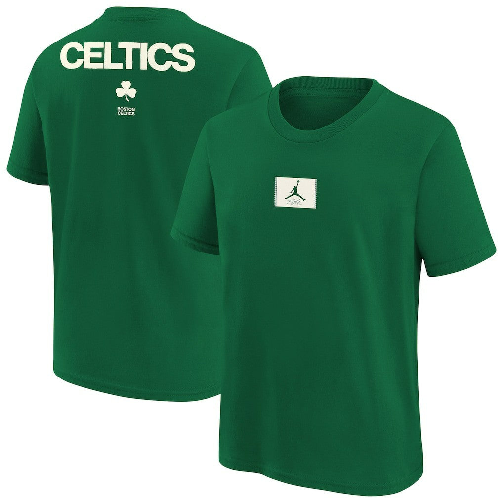 NBA - Boston Celtics Jordan Brand Youth Courtside Statement 85 T-Shirt - Kelly Green