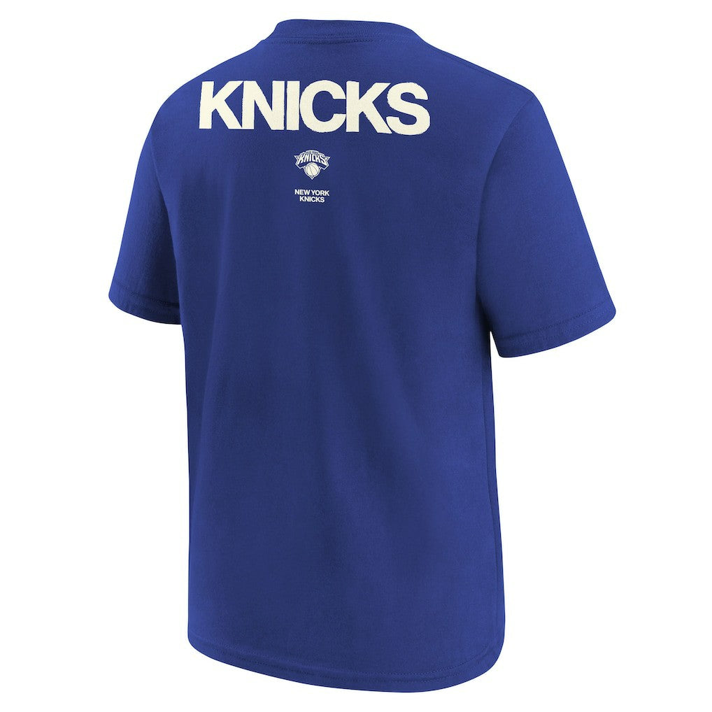 NBA - New York Knicks Jordan Brand Youth Courtside Statement 85 T-Shirt - Royal